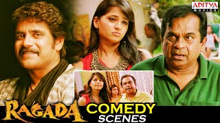 Ragada Ultimate Comedy Scenes  Hindi Dubbed Movie  Nagarjuna Anushka Priyamani  Brahmanandam [upl. by Bonnice489]