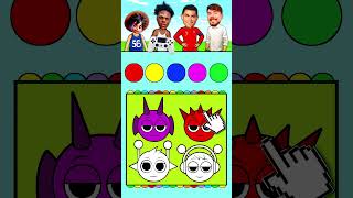 Who Will Perfectly Color 🎨 Incredibox Sprunki 🌈 Ronaldo Speed Mrbeast or Luffy [upl. by Napoleon]