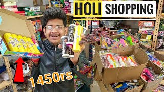 Holi shopping 😍 Rates And New Items For Holi Best Budget Holi Stash Shopping 2023 [upl. by Akilam]