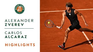 Alexander Zverev vs Carlos Alcaraz  Highlights Quarterfinals I RolandGarros 2022 [upl. by Erie]