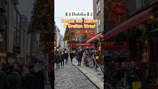 DUBLIN 🇮🇪 Temple Bar District and Grafton Street shorts travel dublin [upl. by Ahsema]