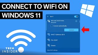 How to Connect to a Wifi Network in Windows 11 [upl. by Drehcir]