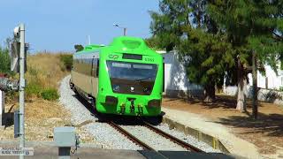 Trenes a ambos lados de la fronteraBadajoz y Portugal [upl. by Busey]