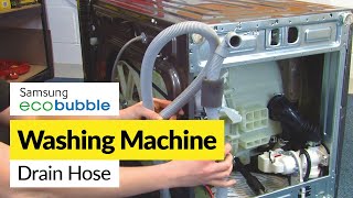 How to Replace the Drain Hose on a Samsung ecobubble Washing Machine [upl. by Secor584]