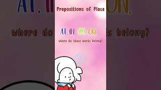 Prepepositions of Place Song  Shorts [upl. by Elcarim]