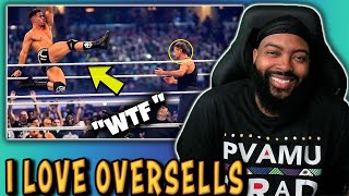 ROSS REACTS TO WWE WRESTLERS OVERSELLING MOVES HILARIOSULY FOR 6 MINUTES STRAIGHT [upl. by Ysus]