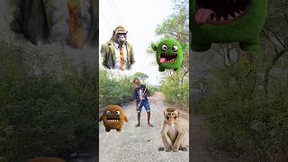 Monster Fuzz ball to catdogemonkyfunny youtubeshorts challenge shorts [upl. by Halona]