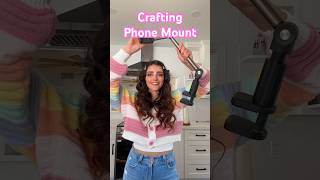 Overhead Phone Mount for Crafting Videos  Crochet Creators [upl. by Aicak]