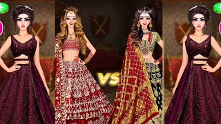 Indian wedding dress up games 🥻👗part1 GamingwithNitu [upl. by Cyndy]