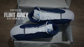 UNBOXING FLINT GREY 2020 Air Jordan 13 Retro [upl. by Ecnerwaled78]