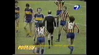 BOCA CAMPEON 1981Vs Rosario Central 3 a 2 con Maradona 10 de Mayo [upl. by Kiley]