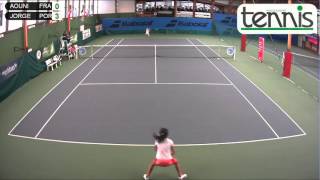 AOUNI FRA vs JORGE  POR  Open Super 12 Auray Tennis [upl. by Basset298]