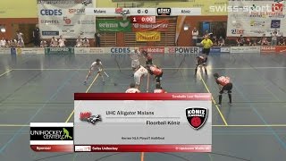 Highlights vom Spiel der Runde UHC Alligator Malans  Floorball Köniz [upl. by Ydaj]