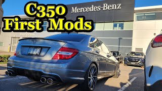 Mercedes Benz c350 w204 First Modification After A Week Of Ownership [upl. by Hsetirp]