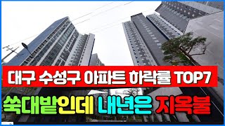 대구 수성구 아파트 하락률 TOP7  내년에도 역대급 입주폭탄 [upl. by Nnyltiac]