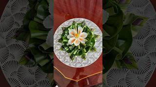 Radish Floating Krathong and Carving 2  กระทงหัวใชเทาดอกไม้แกะสลัก ลอยกระทง fruitcarving [upl. by Ahsinotna]