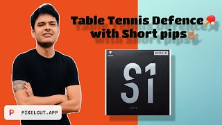 Table Tennis Defence TrainingChopping with Short Pimple VICTASInc [upl. by Alael]