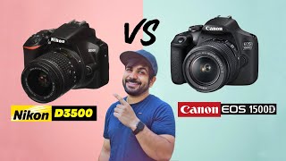 Nikon D3500 vs Canon 1500D  Best Entry Level DSLR for Beginners  Best Budget Camera for Youtube [upl. by Sardella629]