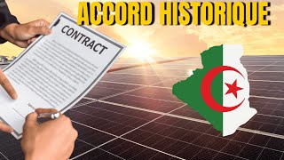 LAlgérie signe un contrat historique pour son projet solaire [upl. by Anora]