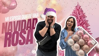 MI ESPOSA QUIERE UNA NAVIDAD ROSA  Vlog [upl. by Patton951]