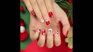 nails falsenails fakenailsathome nailextensions naildesign christmasnaildesigns weddingnails [upl. by Tayib331]