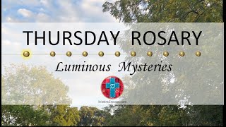 Thursday Rosary • Luminous Mysteries of the Rosary 💚 September 26 2024 VIRTUAL ROSARY  MEDITATION [upl. by Ayoras]