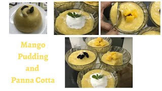 Mango Pudding  Panna Cotta recipe without gelatine and China Grass  Easy and Tasty [upl. by Scholem]