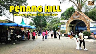 Penang Hill Walking Tour Tropical Bliss and Colonial Charms  Penang Malaysia  4K [upl. by Waite]