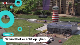 Miniversie van Lelystad Airport te zien in Madurodam [upl. by Ecitnirp]