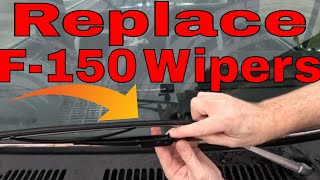 How To Change Wiper Blades On A Classic Ford F150 Truck 1979 Dentside Shown [upl. by Raeann894]