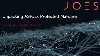 Unpacking ASPackProtected Malware StepbyStep  Nir Avron [upl. by Netsreik535]