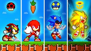 Super Mario Bros but Sonic Has MORE Custom Mario All PowerUp [upl. by Linker]