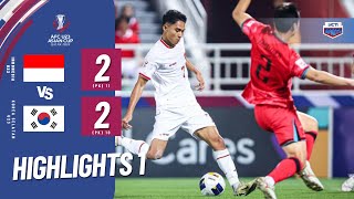 HIGHLIGHTS INDONESIA VS KOREA SELATAN  QF AFC U23 ASIAN CUP QATAR 2024 [upl. by Stieglitz926]