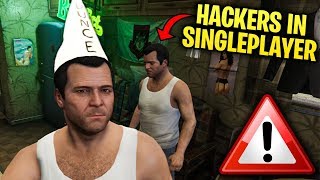 WARNING MODDERS CAN NOW KILL YOU IN SINGLEPLAYER IN GTA 5 [upl. by Mosora533]