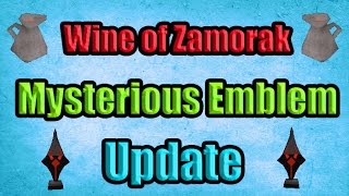 New Wine Of Zamorak Spot  Mysterious Emblem Updates 2 March Osrs [upl. by Minetta]