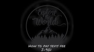 PAY SEVIS FEE I901 [upl. by Aurore]