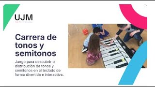 Carrera de tonos y semitonos  Juego musical educativo UJM [upl. by Kresic605]