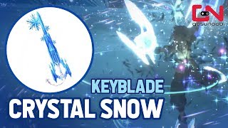 Kingdom Hearts 3  Crystal Snow Keyblade  All Formchange  Showcase [upl. by Lila245]