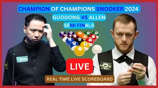 Mark Allen Vs Xiao Guodong LIVE Score UPDATE 2024 Champion of Champions Snooker Semi Finals [upl. by Anairol]