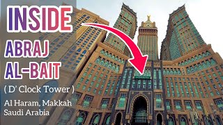 Walking Tour Inside Abraj AlBait Tower The Clock Tower Al Haram Makkah Saudi Arabia [upl. by Areic]