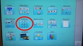 Instruccion Bordadora HAPPY  como usar quotLETRASquot [upl. by Dyer]