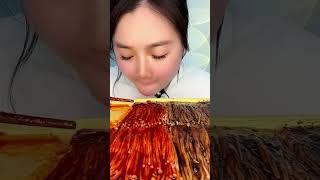 Asmr Mukbang Enoki Mushroom Special Show Challengers Food Spicist Spicy Yummy Yummy 1 [upl. by Aicala339]