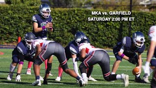 MKA vs Garfield  Football 1052024 200pm LIVE on MKATV [upl. by Ennaeed]