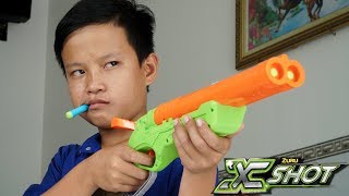 NERF VS XSHOT BATTLE [upl. by Yzzik]