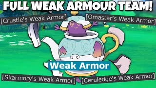 FULL WEAK ARMOUR ABILITY TEAM DESTROYS POKEMON SCARLET AND VIOLET [upl. by Gneh]