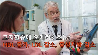 고지혈증에 오메가3가 이렇게 좋았어 HDL 콜레스테롤 증가 LDL 콜레스테롤 중성지방 감소 [upl. by Aihsekat]