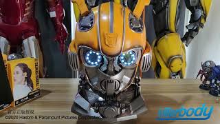 Killerbody Wearable Bumblebee Helmet wSpeaker VIP Version Display [upl. by Salomo]