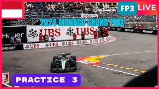 🔴F1 LIVE  2024 MONACO GP  FP3  Live data and Commentary Circuit de Monaco [upl. by Aimahs]