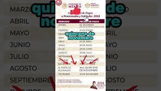 ¿cuando PAGAN el aguinaldo de la pension ISSSTE 2024 ¡Fechas de pago de la pension adultos mayores [upl. by Eecyal]