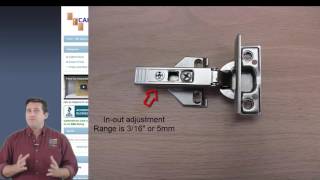 How To Adjust Blum Hinges amp Align Cabinet Doors  Cabinetdoorscom [upl. by Pudens]